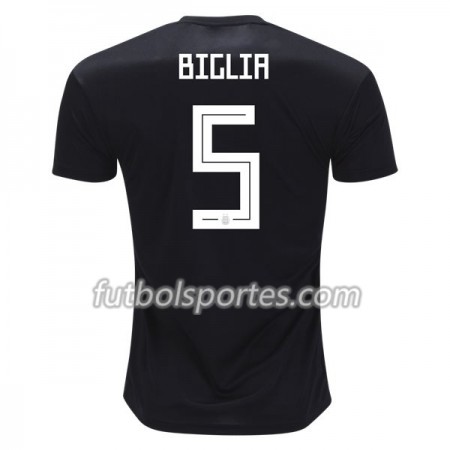 Camisetas Argentina Biglia 5 Segunda Equipacion Mundial 2018